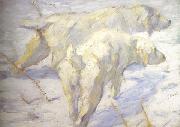 Franz Marc Siberian Sheepdogs (mk34) Germany oil painting artist